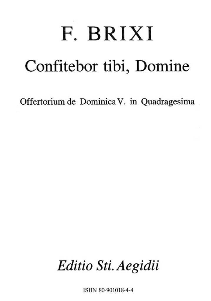 Confitebur Tibi, Domine